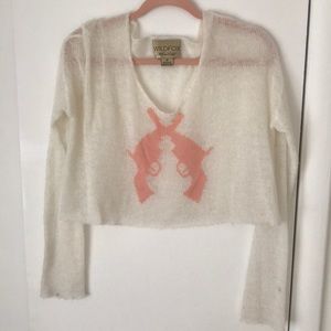 Wildfox cropped sweater